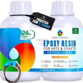   ARTS & CRAFTS EPOXI GYANTA - 1L - CRAFT RESIN - ÉLELMISZER BIZTONSÁGOS