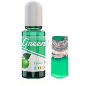 ZÖLD - ÁTTETSZŐ, FOLYÉKONY GYANTASZÍNEZŐ TINTA