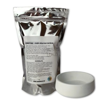 HOBBISTONE 1 KG - FEHÉR KŐHATÁSÚ ÖNTŐPOR
