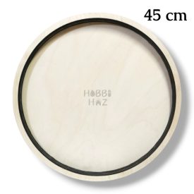   45CM - KEREK MŰVÉSZTÁBLA, FALIKÉP ÉS TÁLCA ALAP FÁBÓL