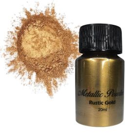RUSZTIKUS ARANY METÁL EFFEKT LEBEGŐ MICA PIGMENTPOR - 20ML