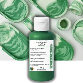 Élénkzöld akrilgyanta, öntőpor színező pigment 100g