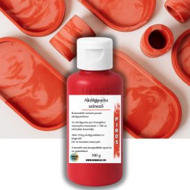 Piros akrilgyanta színező pigment 100g