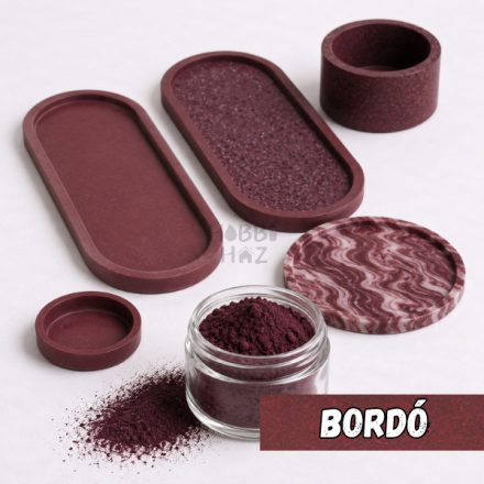 BORDÓ ÖNTŐPOR SZÍNEZŐ PIGMENT POR 30ML