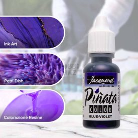   KÉKESLILA - ÁTTETSZŐ ALKOHOLOS TINTA - ALCOHOL INK - JACQUARD PINATA