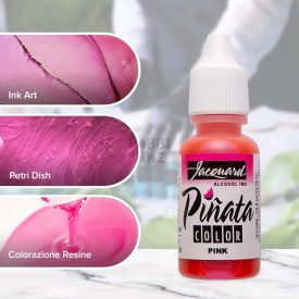   RÓZSASZÍN - ÁTTETSZŐ ALKOHOLOS TINTA - ALCOHOL INK - JACQUARD PINATA
