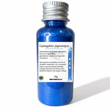 KÉK GYÖNGYHÁZ FÉNYŰ MICA SZÍNEZŐ PIGMENTPOR - 10G