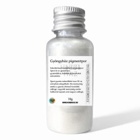  EZÜST FEHÉR GYÖNGYHÁZ FÉNYŰ MICA SZÍNEZŐ PIGMENTPOR - 10G