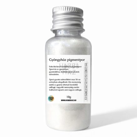 EZÜST FEHÉR GYÖNGYHÁZ FÉNYŰ MICA SZÍNEZŐ PIGMENTPOR - 10G
