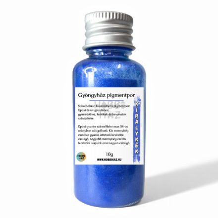 KIRÁLYKÉK GYÖNGYHÁZ FÉNYŰ MICA SZÍNEZŐ PIGMENTPOR - 10G