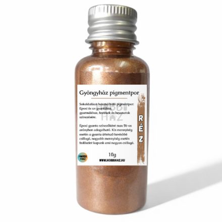 RÉZ GYÖNGYHÁZ FÉNYŰ MICA SZÍNEZŐ PIGMENTPOR - 10G