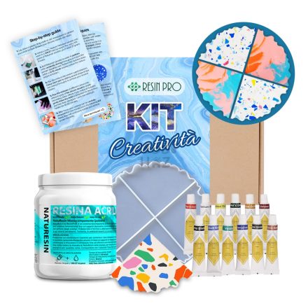 NATURESIN AKRILGYANTA POHÁRALÁTÉT KÉSZÍTŐ KEZDŐCSOMAG SZETT, KÉSZLET - RESIN PRO