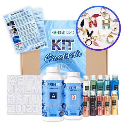 EPOXI GYANTA BETŰ KULCSTARTÓ KÉSZÍTŐ KEZDŐCSOMAG SZETT, KÉSZLET - RESIN PRO