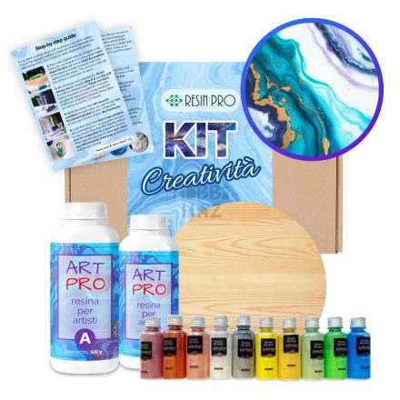 EPOXI GYANTA FALIKÉP KÉSZÍTŐ KEZDŐCSOMAG SZETT, KÉSZLET - RESIN PRO