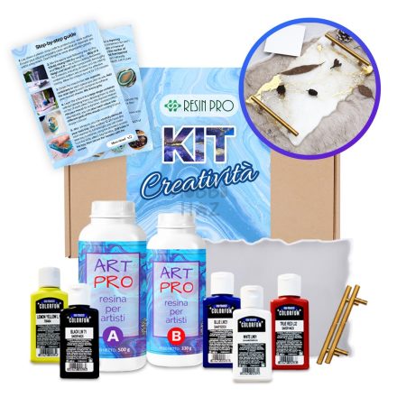 EPOXI GYANTA TÁLCA KÉSZÍTŐ KEZDŐCSOMAG SZETT, KÉSZLET - RESIN PRO