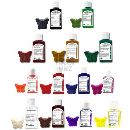 SZÍNEZŐPASZTA KÉSZLET EPOXI ÉS AKRILGYANTÁHOZ, ÖNTŐPORHOZ – 13 x 25 ml