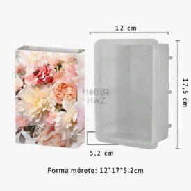 TÉGLALAP TÖMB MÉLY SZILIKONFORMA - 17,5CM