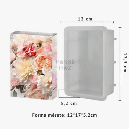 TÉGLALAP TÖMB MÉLY SZILIKONFORMA - 17,5CM