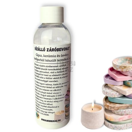 Vízálló záróbevonat - Sealer - Öntőporból készült termékekhez